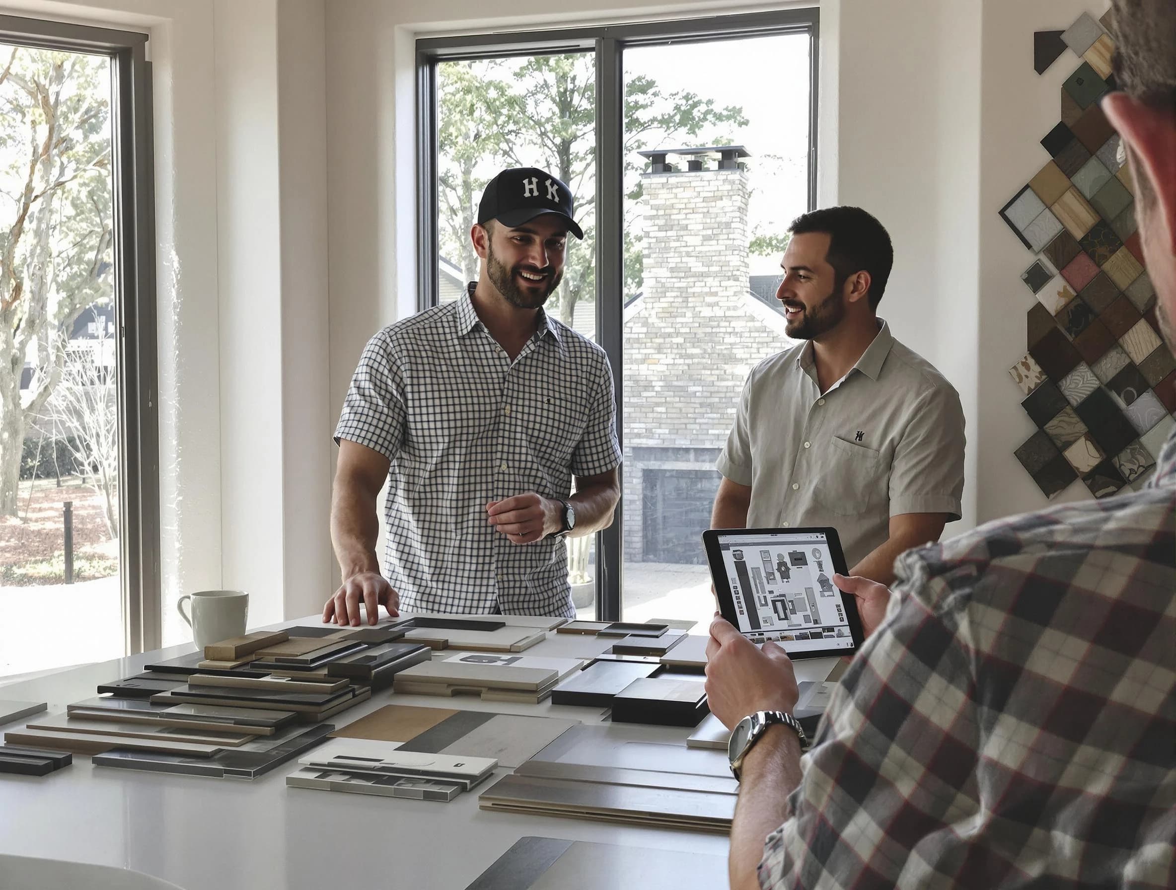 Lakeside Chimney Sweep remodeling a chimney and fireplace in Lakeside, VA