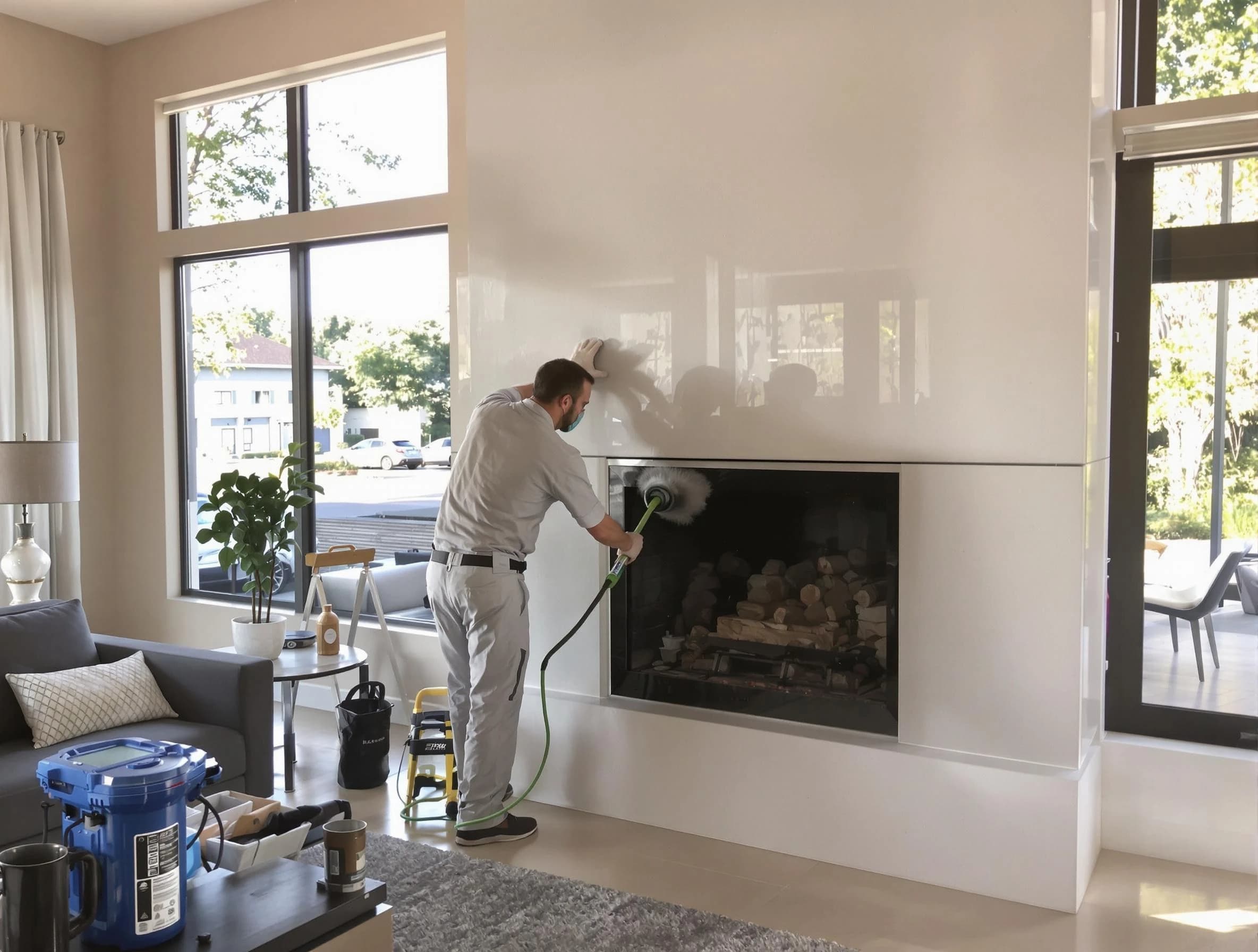 Lakeside Chimney Sweep performing thorough soot removal in Lakeside, VA