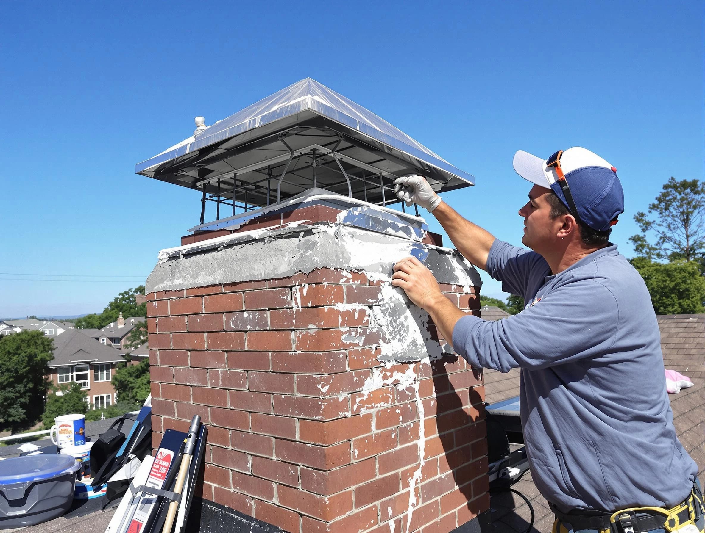 Chimney Crown Services service in Lakeside, VA