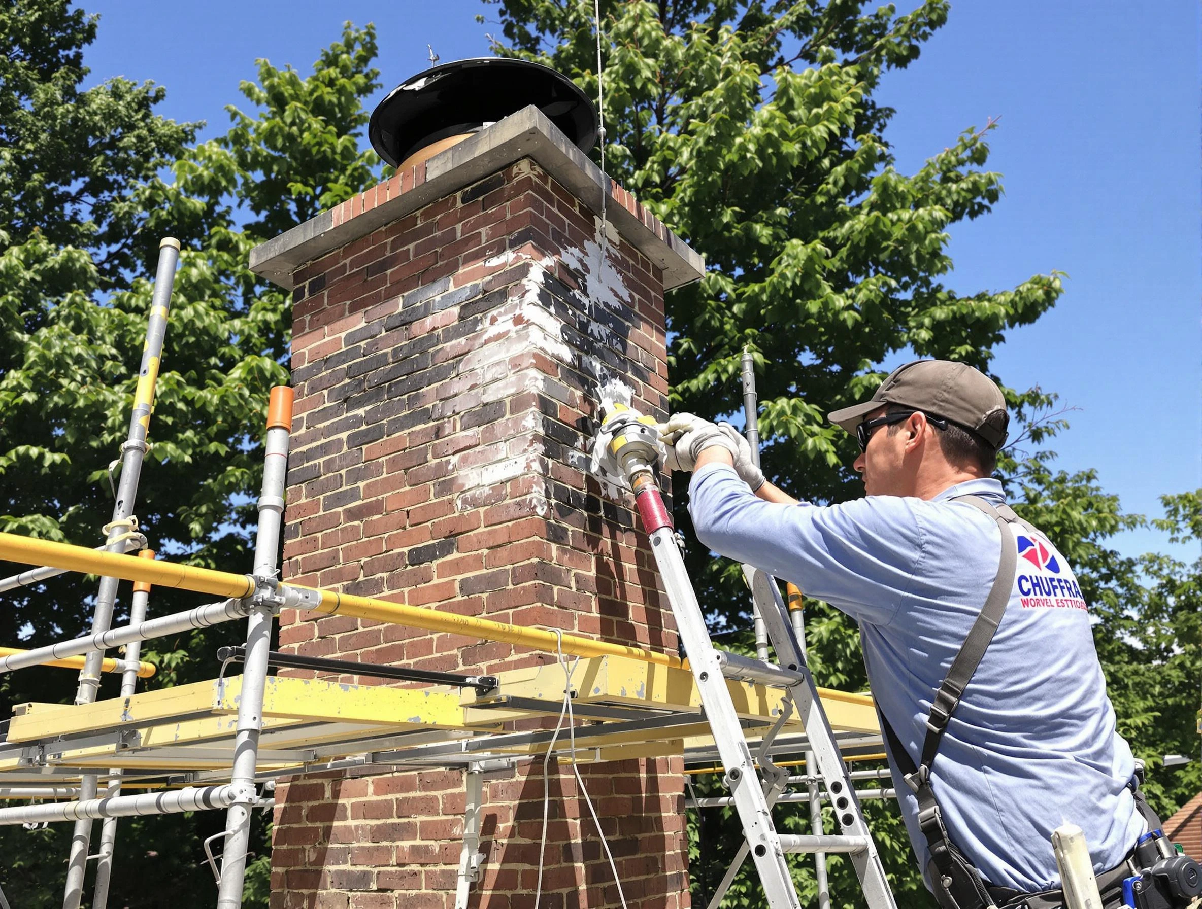 Structural chimney repair by Lakeside Chimney Sweep in Lakeside, VA