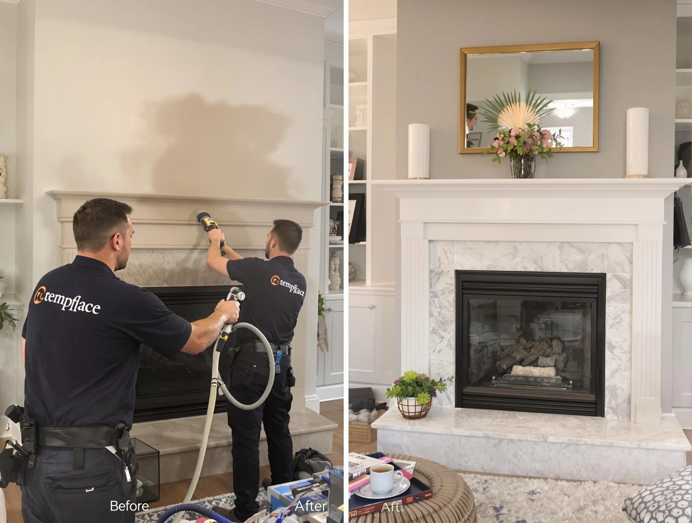Professional soot removal by Lakeside Chimney Sweep team in Lakeside, VA